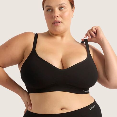 Boody Women’s Wireless Full‑Bust T‑Shirt Bra | Bamboo Viscose, Seam‑Free Comfort, Invisible Fit, 2‑in‑1 Adjustable Straps in Kuwait