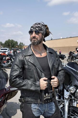 ميلووكي الجلود للرجال الممتاز للدراجات النارية للدراجات النارية الكلاسيكية MC Style Rider سترة ث/بطانة قابلة للإزالة in Saudi Arabia