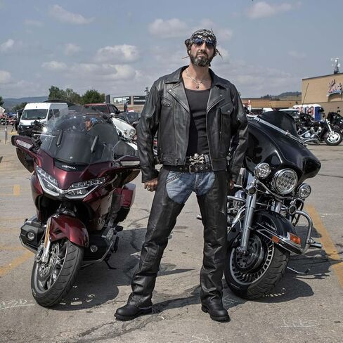 ميلووكي الجلود للرجال الممتاز للدراجات النارية للدراجات النارية الكلاسيكية MC Style Rider سترة ث/بطانة قابلة للإزالة in Saudi Arabia