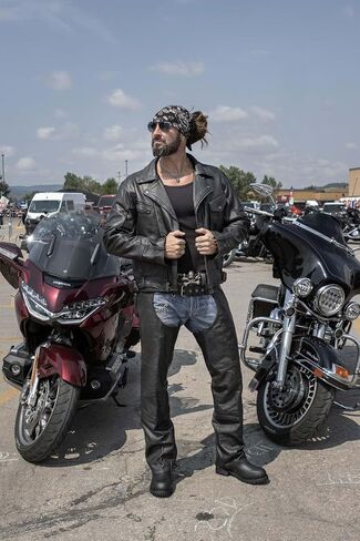 ميلووكي الجلود للرجال الممتاز للدراجات النارية للدراجات النارية الكلاسيكية MC Style Rider سترة ث/بطانة قابلة للإزالة in Saudi Arabia