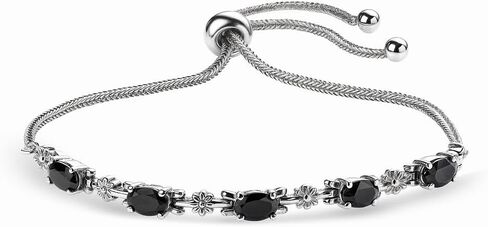SHOP LC DELIVERING JOY Birthstone Bracelets for Women - Charm Bolo Bracelet Adjustable Engagement Anniversary Wedding Promise Gemstone Jewelry Birthday Gifts for Womens in Saudi Arabia