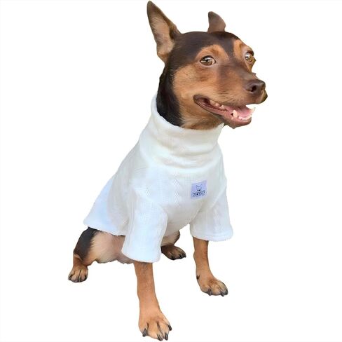 YQYS Dog Turtleneck Sweaters Pullover Sweater for Small Dogs and Kitten Thick Warm Cute Cat Sweater Teacup Dog Clothing Puppy Clothes Ropa para Perro Pink Small in Saudi Arabia