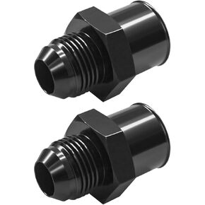 Pair SBC 10AN Valve Cover Adapter Aluminum Fittings Fits For Push-In Grommet,Black（2Pcs） in Kuwait