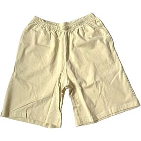 AmeriMark Women’s Shorts - Full Elastic Waist Athletic Bermuda Shorts - Ladies 100% Cotton Pull-On Golf Shorts with Pockets Black MD in Kuwait
