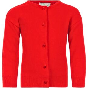 Julius Berger Baby Girls Classic Cardigan Sweater - Cotton Cashmere Infant Long Sleeve Crew Neck in Saudi Arabia