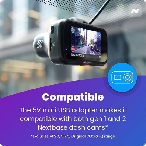 Nextbase Series 2 Dash Cam Hardwire Kit- for Nextbase Dashcams 122, 222, 322GW, 422GW, 522GW, 622GW in Car Hard Wiring Kit Dash Cam Mini/Micro USB adpaters in Kuwait