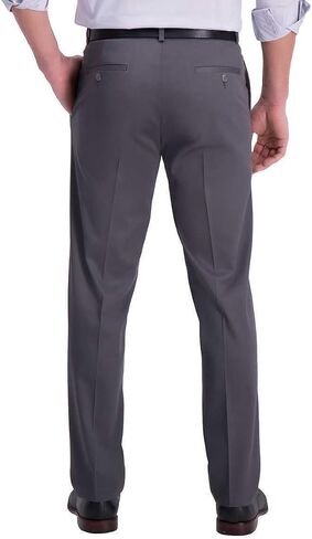 Haggar Men's Premium Non Iron Twill Pants (US, Waist Inseam, 38, 30, Regular, Regular, Gray) in Saudi Arabia