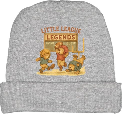 inktastic Little League Legends Football Bear Playtime Baby Beanie Hat in Saudi Arabia