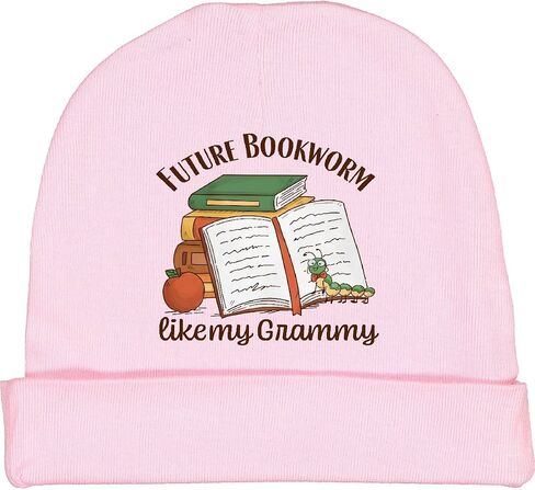 inktastic Future Bookworm Like My Grammy Baby Beanie Hat in Saudi Arabia