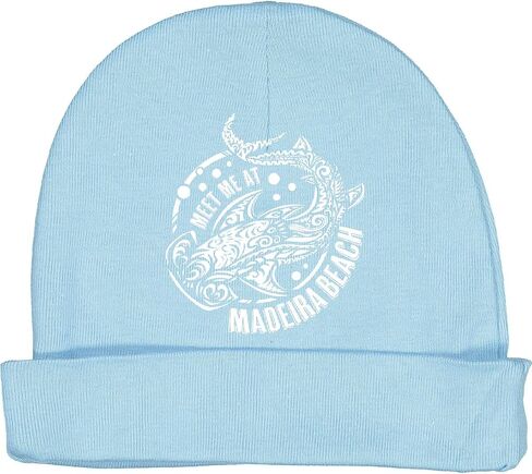 inktastic Meet Me at Madeira Beach Baby Beanie Hat in Saudi Arabia