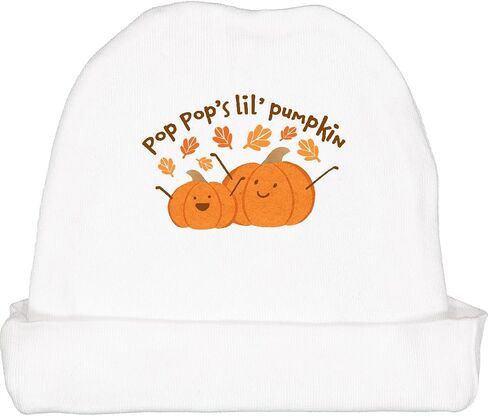 inktastic Pop Pop's Lil' Pumpkin Baby Beanie Hat in Saudi Arabia