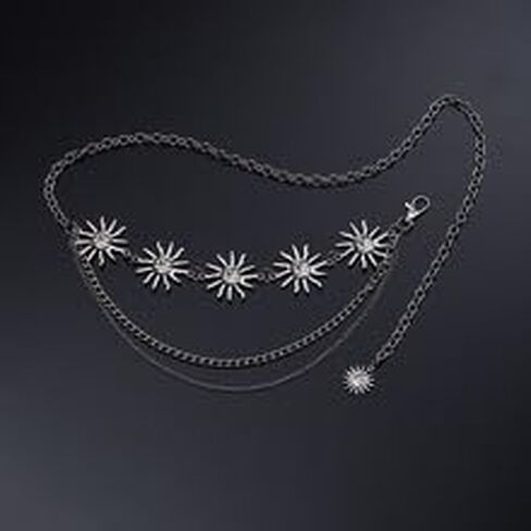 Gold/Silver Waist Chains for Women Boho Belly Chains Metal Belt Chain Body Chain Jewelry for Women in Saudi Arabia