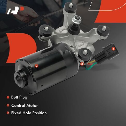 A-Premium Front Windshield Wiper Motor Compatible with Kia Rio 2001-2005, Sephia 2000-2001, Spectra 2000-2004, 5-Pin, Replace# 0K2AA67350A, 0K2AA67350B in Saudi Arabia