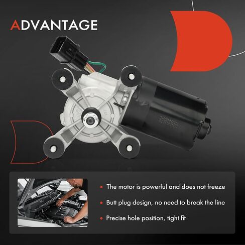 A-Premium Front Windshield Wiper Motor Compatible with Kia Rio 2001-2005, Sephia 2000-2001, Spectra 2000-2004, 5-Pin, Replace# 0K2AA67350A, 0K2AA67350B in Saudi Arabia