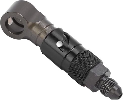 Aramox Brake Line Quick Release Connect Brake Line Disconnect Adapter Fitting Curved Universal for Oil Fuel Fluid Hose (Black) in Saudi Arabia