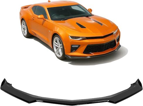 Front Bumper Lip Compatible with 2016-2024 Chevy Chevrolet Camaro SS V8 Trim Spoiler Splitter Protector Body Kit Air Dam Gloss Black 3Pieces in Saudi Arabia