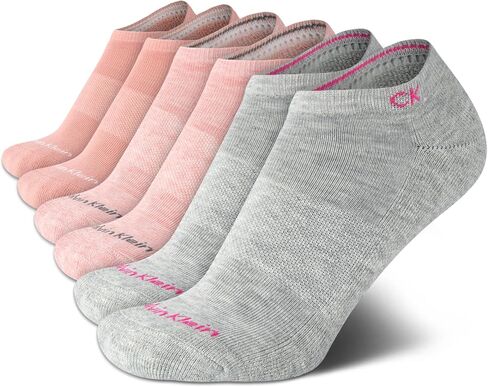 Calvin Klein Girls No Show Socks - 6 Pack Athletic Low Cut Socks for Girls (M -L) in Saudi Arabia