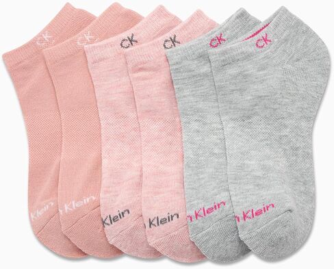 Calvin Klein Girls No Show Socks - 6 Pack Athletic Low Cut Socks for Girls (M -L) in Saudi Arabia