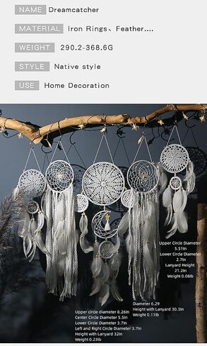 5 Pack Bohemian Olments ، Dreamcatcher Gift Boho Decor American Decor ، Handmade Dreamcatcher للفتيات ، الأولاد ، البالغين ، غرفة الأطفال ، الهدايا الساحرة (الإبل) in Kuwait