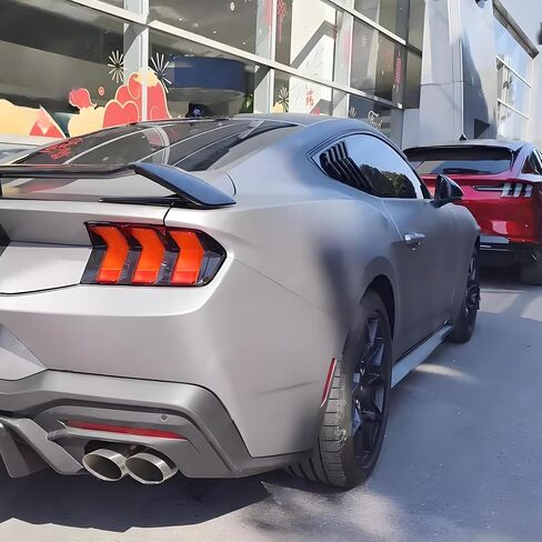 Rear Side Window Louvers Fit for Ford Mustang EcoBoost/Dark Horse/GT/ S650 2024 2025 Accessories Air Vent Scoop Cover Louver Windshield Sun Shade Cover Vent GT Style ABS (Gloss Black) in Saudi Arabia