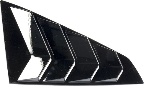 Rear Side Window Louvers Fit for Ford Mustang EcoBoost/Dark Horse/GT/ S650 2024 2025 Accessories Air Vent Scoop Cover Louver Windshield Sun Shade Cover Vent GT Style ABS (Gloss Black) in Saudi Arabia