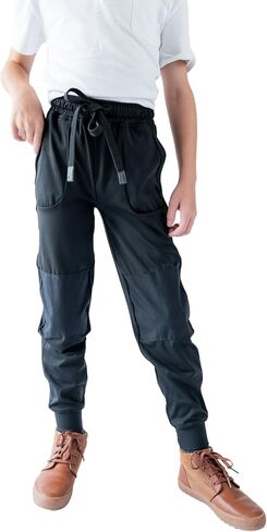 Hudson Joggers for Boys – Reinforced Knee Kids Pants, Durable Stretch Fit, Fade-Resistant, Sizes XS–XXL in Saudi Arabia