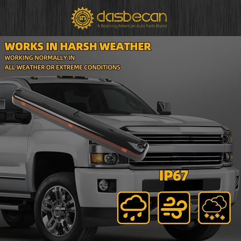 Dasbecan 923-101 Roof Marker Light Compatible with 2007-2014 GMC Sierra Chevrolet Silverado 2500HD 3500HD Replace# 15200082 20929614 20966093 in Saudi Arabia