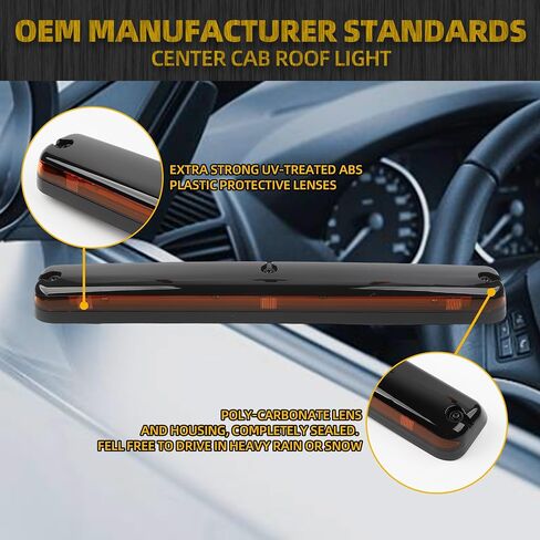 Dasbecan 923-101 Roof Marker Light Compatible with 2007-2014 GMC Sierra Chevrolet Silverado 2500HD 3500HD Replace# 15200082 20929614 20966093 in Saudi Arabia