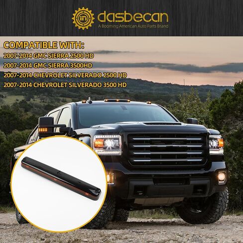 Dasbecan 923-101 Roof Marker Light Compatible with 2007-2014 GMC Sierra Chevrolet Silverado 2500HD 3500HD Replace# 15200082 20929614 20966093 in Saudi Arabia