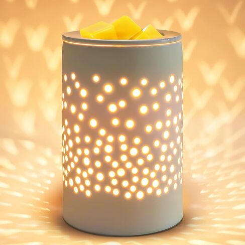 Bobolyn Ceramic Electric Wax Melt Waxer Candle Waxing Waxer Wax Melt Wax Cube Melter Spragrance- هدية مثالية لحفل الزفاف والمنتجع الصحي والروائح العطرية in Kuwait