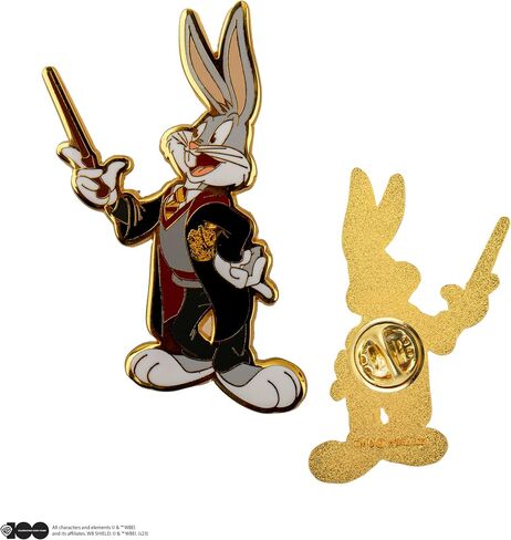 Cinereplicas Bugs Bunny & Daffy Duck in Hogwarts/Tweety & Sylvester/Bugs Bunny and Daffy Duck Set of 2 Metal Pins ~ 5 cm – Official Licence in Saudi Arabia