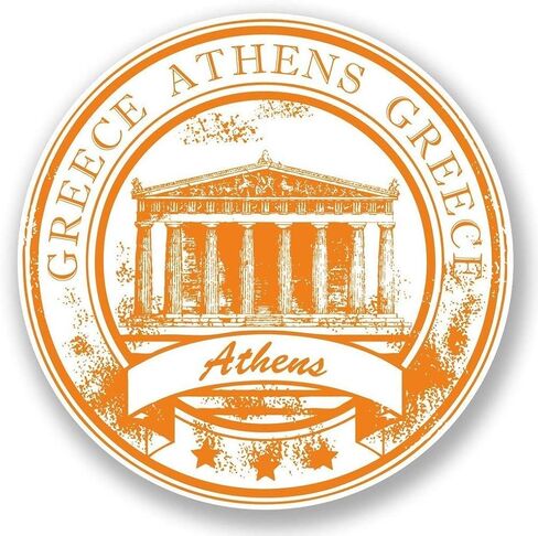Greece Athens Round Metal 0.75" Lapel Pin Hat Shirt Pin Tie Tack Pinback in Saudi Arabia