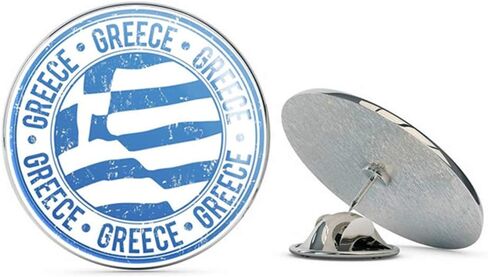 Greece Round Metal 0.75" Lapel Pin Hat Shirt Pin Tie Tack Pinback in Saudi Arabia