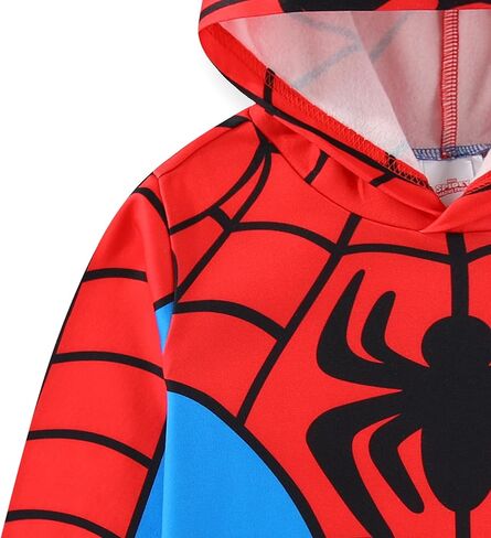 Marvel Spider-Man Boys Pullover Hoodie لطفل صغير وأطفال كبير in Saudi Arabia