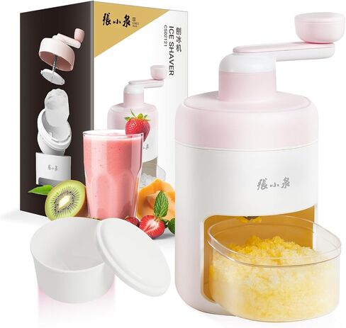 ZHANG XIAO QUAN SINCE 1628 Hand-cranked Shaver Ice and Snow Cone Machine, Manual Shaved Ice Machine Household Protable Small Slushie Machine - BPA Free in Saudi Arabia