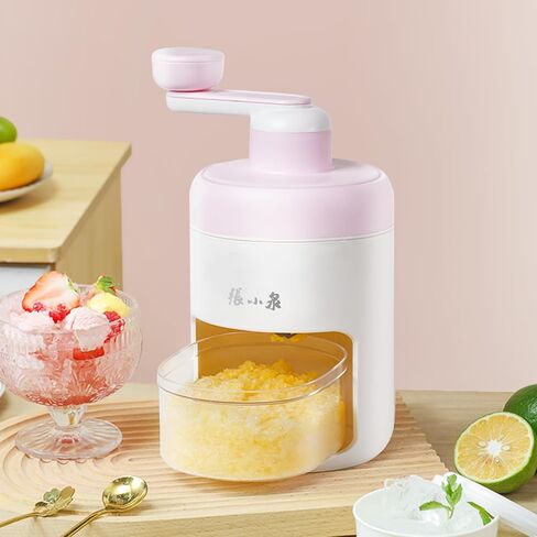 ZHANG XIAO QUAN SINCE 1628 Hand-cranked Shaver Ice and Snow Cone Machine, Manual Shaved Ice Machine Household Protable Small Slushie Machine - BPA Free in Saudi Arabia