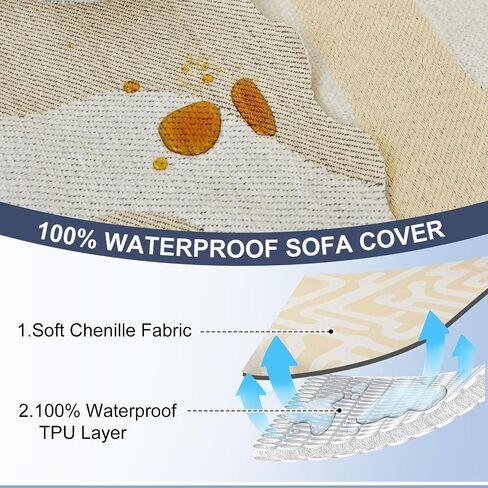 Sectional Couch Covers for Sectional Sofa 1OO% Waterproof L Shaped Couch Cover Blanket Dog Pet Friendly 2 pcs Chenille Washable L Shape Sofa Cover Protector (XX-Large, Black Flower) in Saudi Arabia