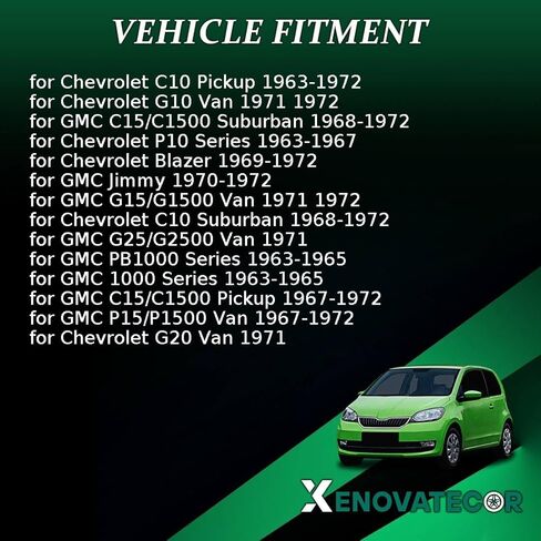 نظام التحكم في التعليق RM Thaft Kit لـ Chevrolet Blazer G10 G20 Van C10 Pickup Suburban 1963 1965 1966 1967 1968 1969 1970 1971 1972 Front Upper 2PCS in Kuwait