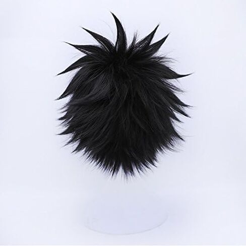 Kadiya Boys Cosplay Wig Full Hair Heat Resistant Black Fashion Synthetic Hair in Kuwait