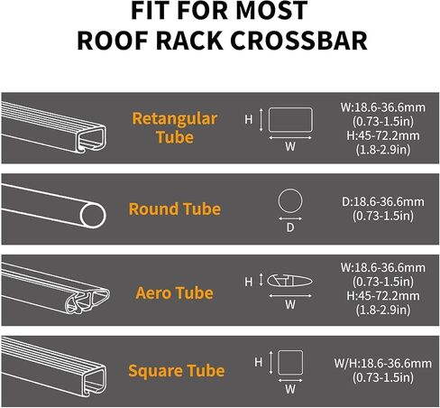 Ski & Snowboard Roof Racks with Anti-Theft Lock, 28'' Ski Carrier Rack Fits 6 Pairs Skis or 4 Snowboards in Saudi Arabia
