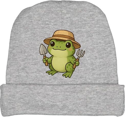 inktastic Cottagecore Frog Gardener Baby Beanie Hat in Saudi Arabia
