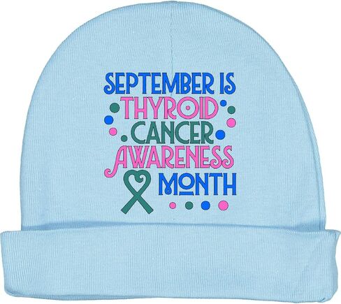 inktastic September is Thyroid Cancer Awareness Month Baby Beanie Hat in Saudi Arabia