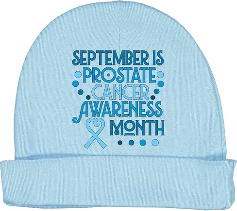 inktastic September is Prostate Cancer Awareness Month Baby Beanie Hat in Saudi Arabia
