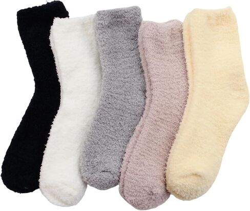 جوارب غامضة للنساء ، جوارب دافئة رقيقة مريحة مريحة الألياف الدقيقة الفخمة الشتوية هدايا شبشب الهدايا للنساء in Kuwait