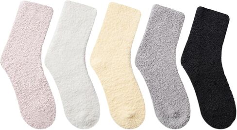 جوارب غامضة للنساء ، جوارب دافئة رقيقة مريحة مريحة الألياف الدقيقة الفخمة الشتوية هدايا شبشب الهدايا للنساء in Kuwait