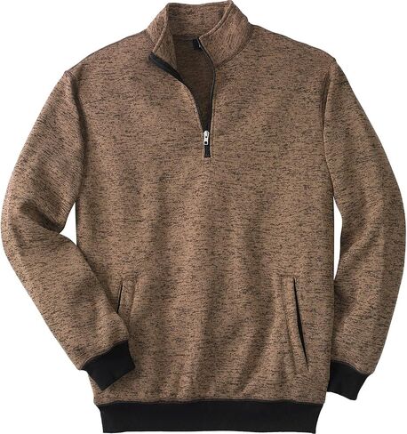 KingSize Men's Big & Tall Quarter Zip Fleece Sweater in Saudi Arabia