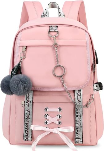 School Backpack for Girls Backpack with Lunch Box Kids Backpack Set Gothic Bookbag School Backpacks for Girls Teens (Blue) in Saudi Arabia