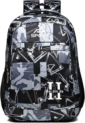 Camouflage Teenagers Backpack Nylon Elementary School Bags Durable Students Bookbags Senior School Shoulder Bag (pink) in Saudi Arabia