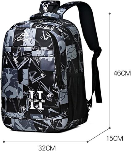 Camouflage Teenagers Backpack Nylon Elementary School Bags Durable Students Bookbags Senior School Shoulder Bag (pink) in Saudi Arabia