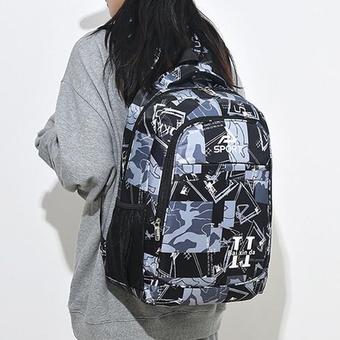 Camouflage Teenagers Backpack Nylon Elementary School Bags Durable Students Bookbags Senior School Shoulder Bag (pink) in Saudi Arabia